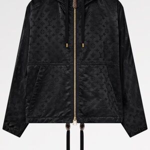 Authentic Louis Vuitton Black Monogram Windbreaker